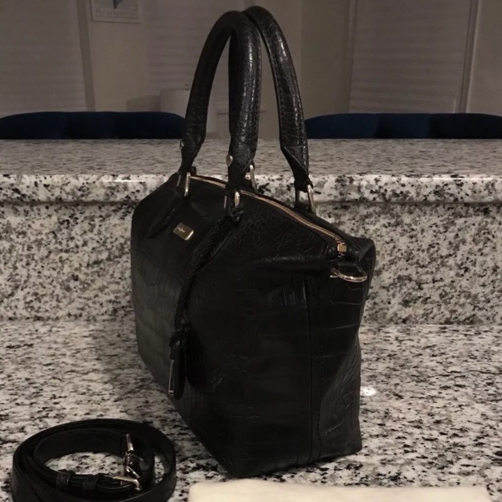 ✨SOLD!✨Cole Haan NWT! RARE Leather Croc Speedy Bag - Picture 4 of 8